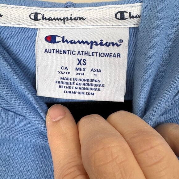 Champion Cotton Logo Pullover Hoodie - Size XS - Picture 9 of 9